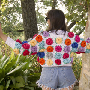 Blossom crochet jacket