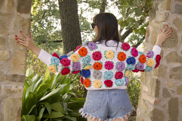 Blossom crochet jacket